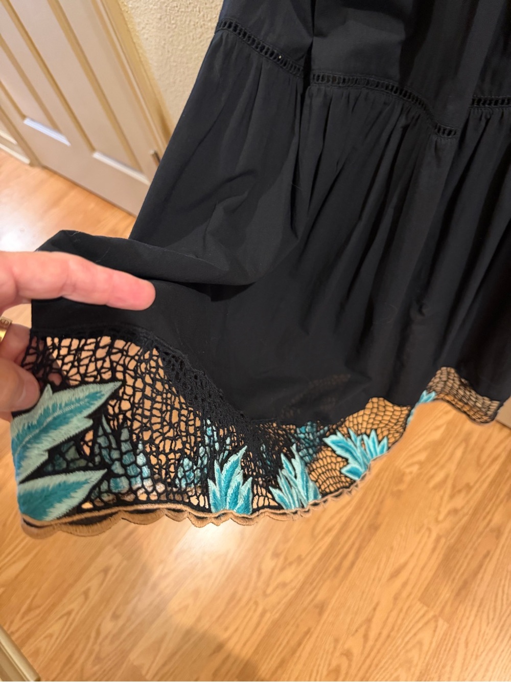 NWOT Chasing Unicorns 🌴 Night Palm dress Small - Picture 10 of 13